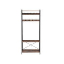Segenn's Italy Kapstok - Schoenenrek - Multifunctioneel - Industrieel - Bruin-Zwart - 76 x 180 x 42.8 cm