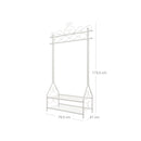 SEGENN Genoa Kledingrek met Schoenenrek – Vintage Look, Ideaal voor Hal of Slaapkamer-2-in-1 Vintage Kleding- en Schoenenrek – Stevig & Stijlvol