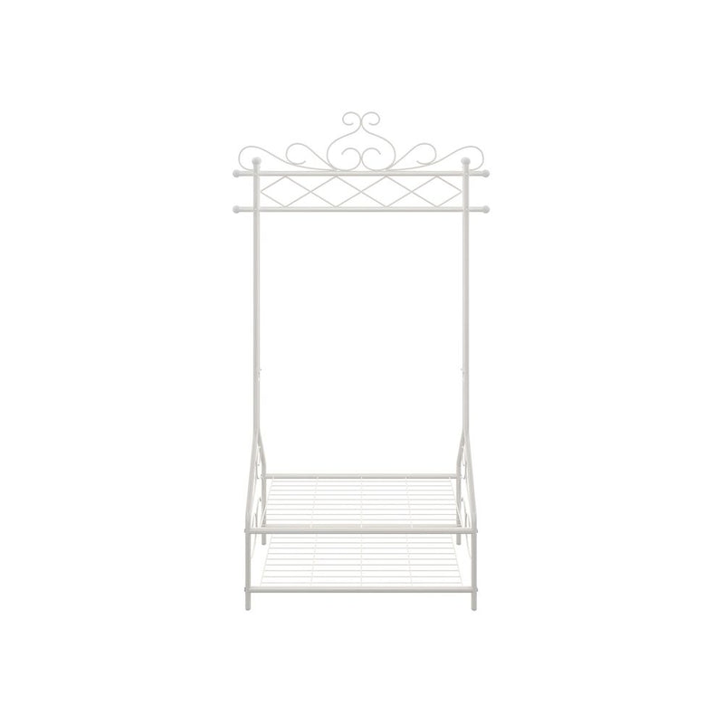SEGENN Genoa Kledingrek met Schoenenrek – Vintage Look, Ideaal voor Hal of Slaapkamer-2-in-1 Vintage Kleding- en Schoenenrek – Stevig & Stijlvol
