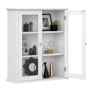 Segenn's Wandkast - badkamerkasten hoog - Badkamerkast - kolomkast badkamer - Medicijnkastje met in hoogte Verstelbare Planken