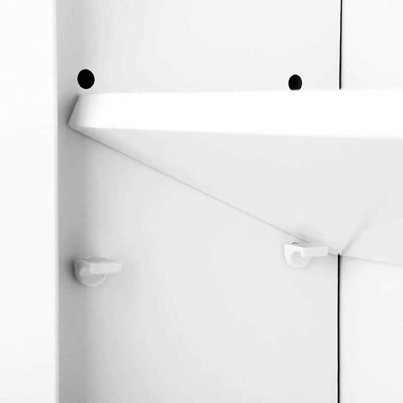 Segenn's Wandkast - badkamerkasten hoog - Badkamerkast - kolomkast badkamer - Medicijnkastje met in hoogte Verstelbare Planken
