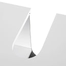 Segenn's Wastafelkast - Badkamerkast - Onderkast - Opbergruimte - met lamellendeuren 2 vakken - 60 x 60 x 30 cm (B x H x D) - Wit