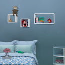 Segenn's Wandplank set van 3 - Zwevende Planken -Diepte 15 cm - Kubus Plank - Boekenkast - Wit