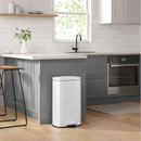 Segenn 30 Liter Witte Keuken Prullenbak – Stijlvolle Afvalemmer met Deksel – Moderne Design Vuilnisbak