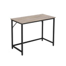 Segenn's klassieke Smal Bureau Tafel - Kantoor - Vintage - Grijs/Zwart - 100 x 50 x 75 cm