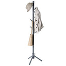 Segenn's Aurora Staande kapstok hout - 175cm hoog - 8 haken - Grijs - Garderobe kapstok