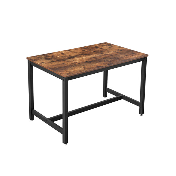 Segenn's Eettafel - voor 4 personen - Keukentafel - Industriële Tafel - Eetkamertafel - Rustic Bruin - 120 x 75 x 75 cm