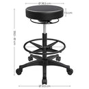 Segenn's Alex Bureaukstoel - ergonomisch Bureaustoel - werkkruk - bureau - zwart - 59,5-81 cm