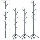 Segenn's Aurora Staande kapstok hout - 175cm hoog - 8 haken - Grijs - Garderobe kapstok