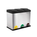 Segenn's Prullenbak - Vuilnisbak - Afvalbakken Vuilnisbakken - Pedaalemmer RVS - 45 Liters 3 x 15L
