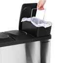 Segenn's Prullenbak - Vuilnisbak - Afvalbakken Vuilnisbakken - Pedaalemmer RVS - 45 Liters 3 x 15L