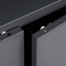 Segenn's Victoria metalen lockerkast Finn - met 3 Planken - Archiefkast met Dubbele Deuren - Kantoorkast - Gereedschapskast - Grijs