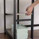 Segenn's Cambridge Bureau - L-vormige bureau - hoekbureau - met 2 planken - greige-zwart