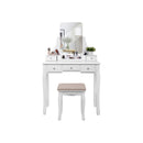 Segenn's kaptafel - Make up tafel met kruk - Make up Tafel Voor Vrouwen - Kaptafels - Wit