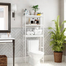 Segenn's badkamerrek - wasmachinerek - badkamerplank van bamboe - verstelbaar - wit