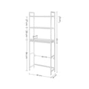 Segenn's badkamerrek - wasmachinerek - badkamerplank van bamboe - verstelbaar - wit