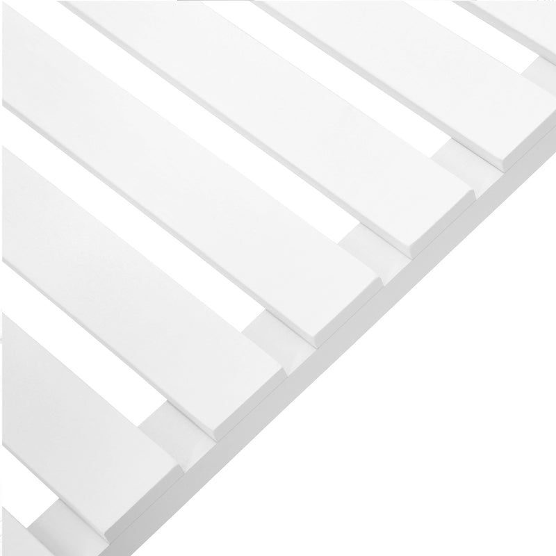 Segenn's Badkamerplank met 5 Niveaus, Gemaakt van Bamboe - Keukenplank - 9-traps in hoogte verstelbaar - Multifunctionele Staande Plank - in de Woonkamer - Hal - Wit