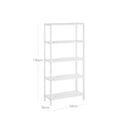 Segenn's Badkamerplank met 5 Niveaus, Gemaakt van Bamboe - Keukenplank - 9-traps in hoogte verstelbaar - Multifunctionele Staande Plank - in de Woonkamer - Hal - Wit