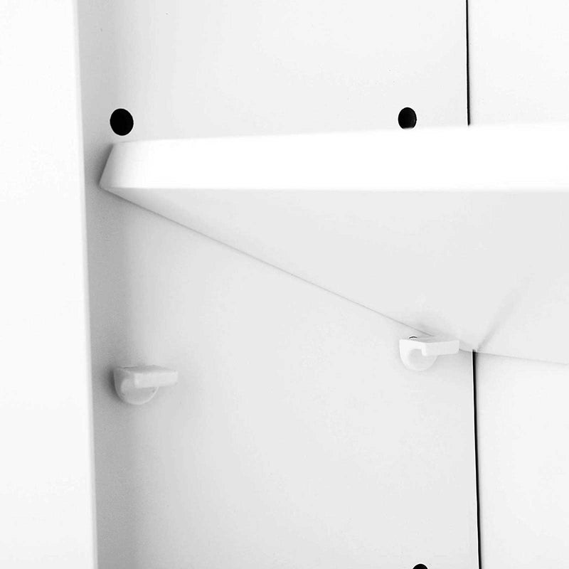 Segenn's Badkamerkast hangend - Wandkast - Wandmontage - Medicijnkast met in hoogte verstelbare plank - Dubbele deur