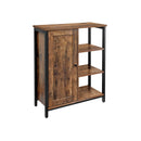 Segenn's Dressoir - Keukenkast - met 4 open Planken - Industrieel Design - Vintage - Donker Bruin