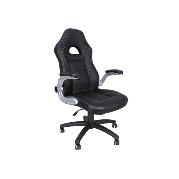 Segenn's bureaustoel - computerstoel - goed gewatteerd - opklapbare armleuningen - kunstleer - zwart