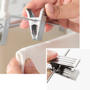 Segenn's antislip broekhangers - kleerhangers - set van 12 - 42,5 cm fluwelen - met verstelbare clips - en ruimtebesparend - Wit