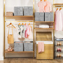 Segenn's Opbergdozen - set van 6 - Opvouwbare Stoffen Dozen - Niet-geweven Stof - Kubussen - Opbergmanden - Organizer voor Speelgoed - Kleding - Grijs Heide