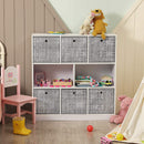 Segenn's Opbergdozen - set van 6 - Opvouwbare Stoffen Dozen - Niet-geweven Stof - Kubussen - Opbergmanden - Organizer voor Speelgoed - Kleding - Grijs Heide