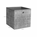 Segenn's Opbergdozen - set van 6 - Opvouwbare Stoffen Dozen - Niet-geweven Stof - Kubussen - Opbergmanden - Organizer voor Speelgoed - Kleding - Grijs Heide