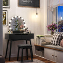 Segenn's Beauty Kaptafel - Kaptafel Met Spiegel - Met 11 gloeilampen - Make up Tafel Voor Vrouwen - Kaptafels