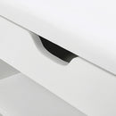 Segenn's Samara Schoenenbank - Schoenenrek met zitbank - Schoenenkast - 3 compartimenten kist - wit