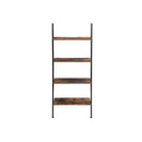 Segenn's Essen boekenkast - ladderrek - Boekenrek - Wandrek - industrieel - Vintage Bruin-Zwart