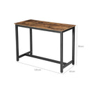 Segenn's Leiden Bartafel - Eettafel - Hoog - Industrieel - Hout & Metaal