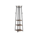 Segenn's  Kapstok Staand - Kapstokken - Industrieel - Metaal - Hout - Bruin/Zwart - 45 x 45 x 181 cm