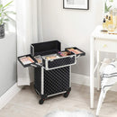 Segenn's cosmetica koffer - Make-up Koffer - Make-up Trolley - Met handgreep - Met 4 uittrekbare vakken - Zwart