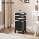 Segenn's Zaire beautykoffer - make-upkoffer - grote trolley - met wielen - professioneel - 4 universele wielen - zwart