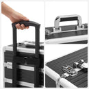 Segenn's Zaire beautykoffer - make-upkoffer - grote trolley - met wielen - professioneel - 4 universele wielen - zwart