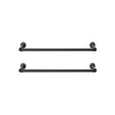 Segenn's Kledingroede - set van 2 - Industrieel Design - Wandmontage - Ruimtebesparend - 92 x 30 x 7,5 cm - Belastbaar tot 50 kg - Eenvoudige Montage - voor Kleine Kamers - Zwart