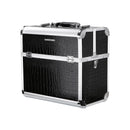 Segenn's cosmetica koffer - make-up koffer - met draagriem - met slot - opberger - voor make-up - nagellak koffer - zwart