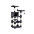 Segenn's Gezellige Uitkijkplatforms - Krabpaal met hangmat 143 cm - Rookgrijs