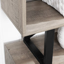 Segenn's Mesa2 Boekenkast - Boekenplank - Met Opbergruimte - 5 niveaus - Industrieel - Greige