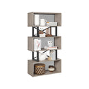 Segenn's Mesa2 Boekenkast - Boekenplank - Met Opbergruimte - 5 niveaus - Industrieel - Greige