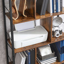 Segenn's Jizi Boekenkast - 5 Tier Rekeenheid - Kantoorrek - Open Compartimenten - Industrieel - Bruin Zwart