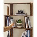 Segenn's Boekenkast - plank - Open Kast - vrijstaande kast - decoratieve plank met 6 niveaus - vintage - donkerbruin