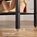 Segenn's Living2  Schoenenrek - 4 Rooster Planken - voor 14 paar Schoenen - Hoge Hakken - Pantoffels - Industriële Stijl - Vintage Bruin-Zwart