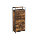 Segenn's Derby Schoenenkast - Schoenenrek - 3 Kleppen - Schoenopslag - 15-18 paar Schoenen - 60 x 30 x 130 cm - Bruin - Zwart