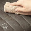 Segenn's Berwyn Eetkamerstoelen set van 2 - Keukenstoelen - Grijs - metalen poten - houten plaat - PU - schuimvulling