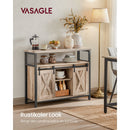 Segenn's Saapy Dressoir - keukenkast - opbergkast met 2 schuifdeuren - verstelbare planken - landelijke stijl - voor woonkamer - naturel-zwart - 33 x 100 x 80 cm