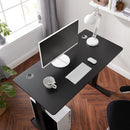 Segenn's Mackenzie Downtown2 sta bureau - Zit Sta Bureau - Elektrisch - Tafel - Hoogte en Lengte Verstelbaar - met motor - staal - zwart