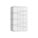 Segenn's Denver Schoenenrek - schoenendozen - set van 10 - Opbergdozen voor schoenen - Schoenenopberger met 6 kleine en 4 grote dozen - stapelbaar